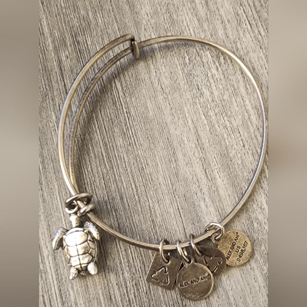 Alex And Ani Silver‎ Tone Bracelet 6 3/4"